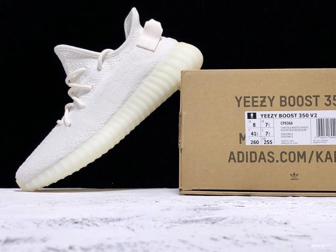 Boost V2 White Cream Adidas Yeezy CP9366 350 0807